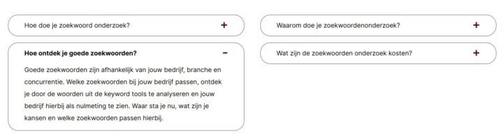 Voorbeeld Faq