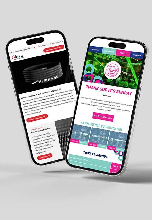 E Mail Marketing Template Responsive Ontwerp