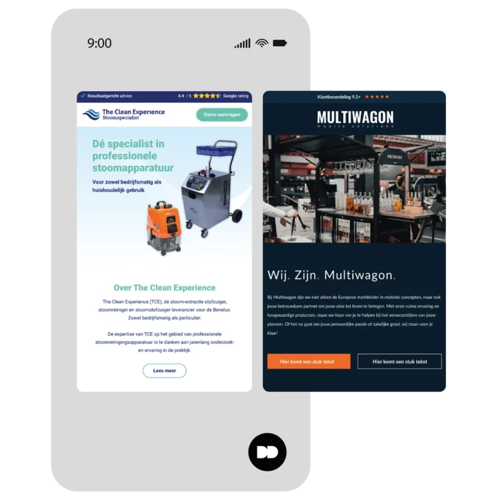 Twee Voorbeelden Van Onze Klanten E Mail Marketing Template