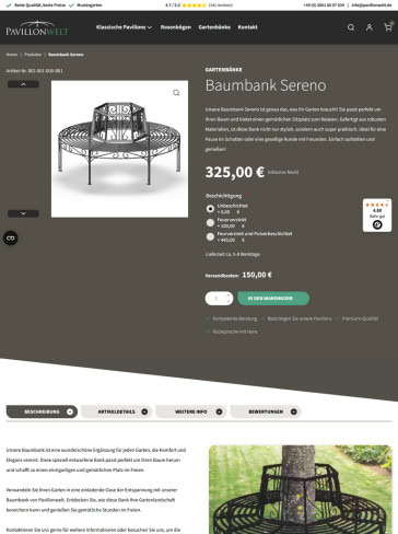 Hubspot Webshop Laten Maken Voorbeeld Pavillonwelt Productpagina