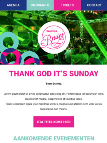 Voorbeeld Van Een E Mail Template, Gemaakt Door Designers Van Dtch. Digitals