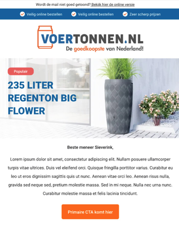 Email Marketing Voorstel In Mail Template