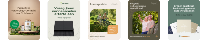 Social Media Visuals Voorbeelden Van Verschillende Klanten