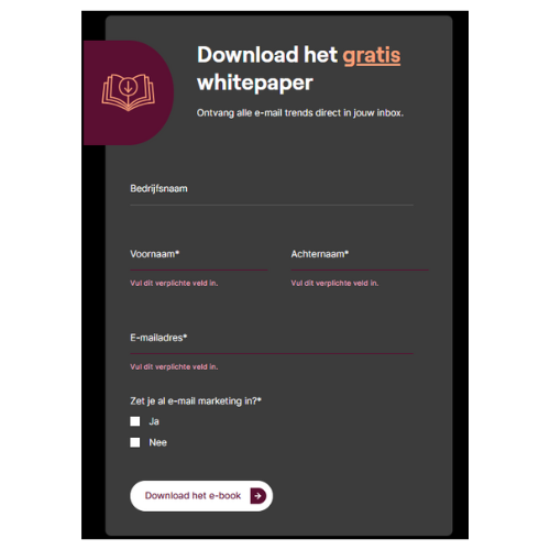 Whitepaper Formulier