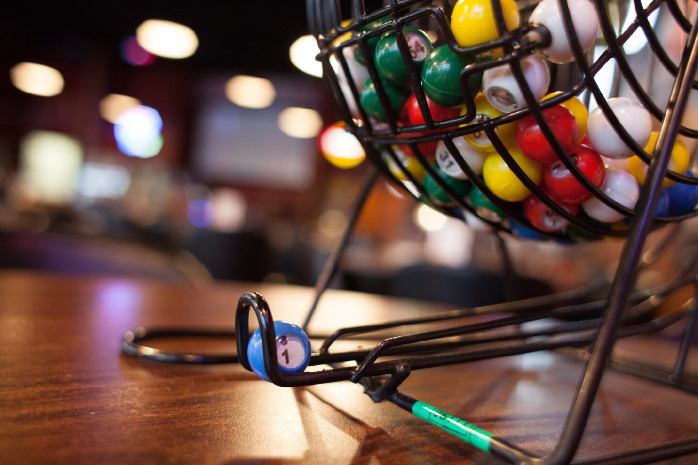 Bingo Game At A Bar Setting