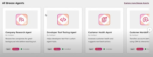 De Verschillende Breeze Agents Van Hubspot Crm