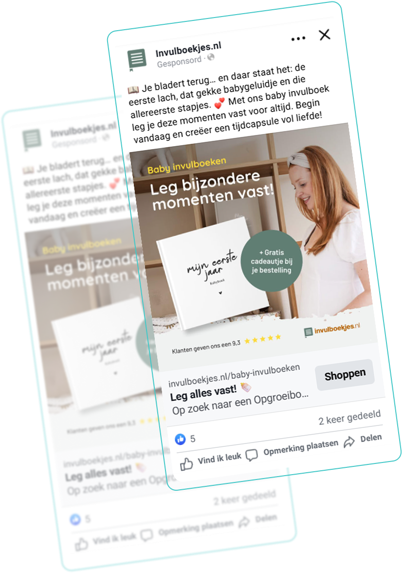Voorbeeld Social Ads Voor Invulboekjes