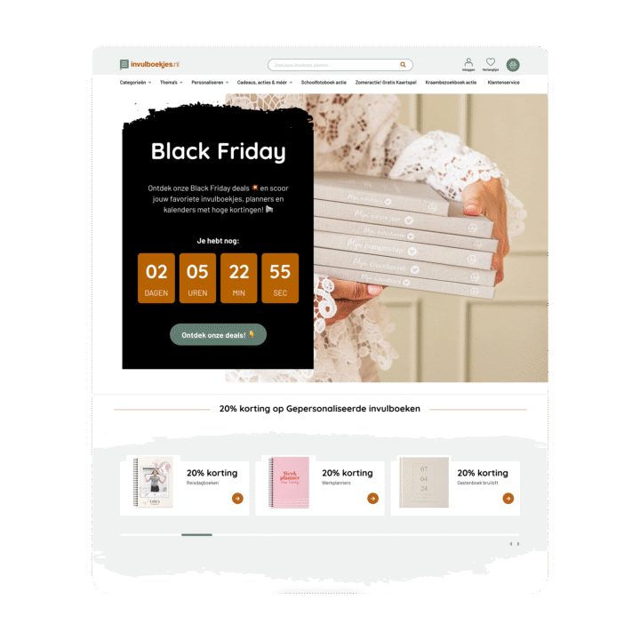 Opvallen Voor Invulboekjes Met Een Unieke Black Friday Pagina