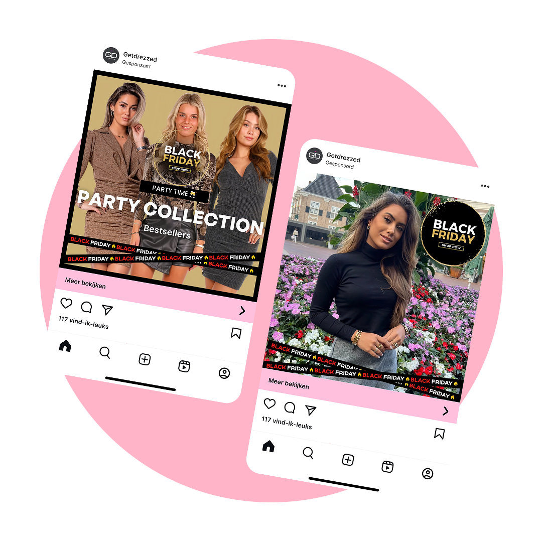 De Juiste Advertenties En Beelden Op Social Media Ads (meta) Voor Getdrezzed