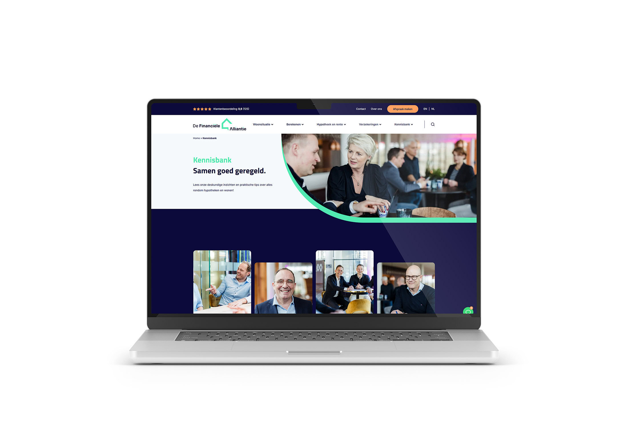 De Nieuwe Website Van De Financiele Alliantie Past Bij De Uitstraling Van Het Bedrijf
