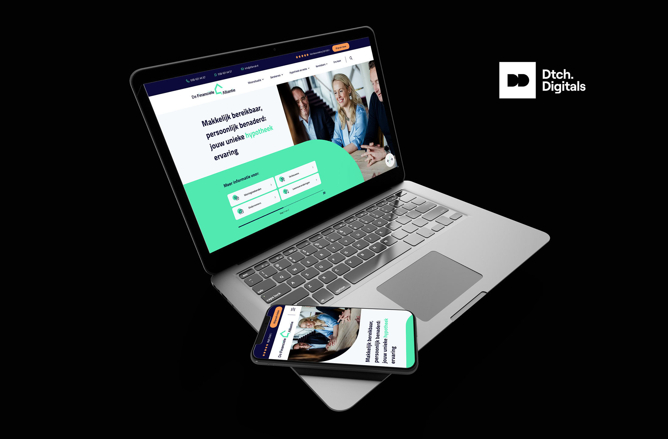 De Website Van De Financiele Alliantie In Een Nieuwe Passende Jas