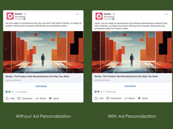 Voorbeeld Advertentie‑personalisatie (ad Personalization) Via Linkedin (c) Linkedin