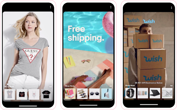 Voorbeeld Collection Advertentie In Snapchat