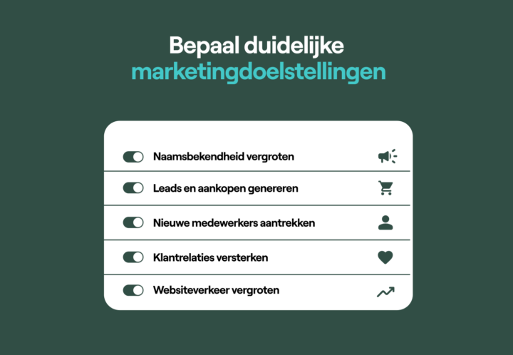 Bepaal Duidelijke Marketingdoelstellingen Afbeelding