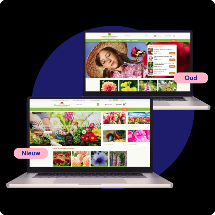 Cro Verbeteringen Voor En Na Voor De Webshop Van Koeman Flowerbulbs Door Dtch Digitals
