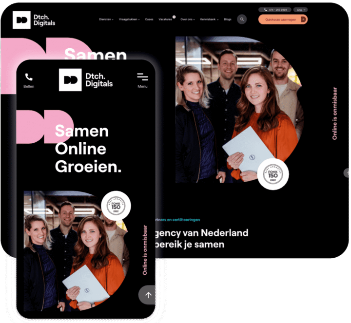 Webdesign Laten Maken Via Dtch Digitals 1440x1325