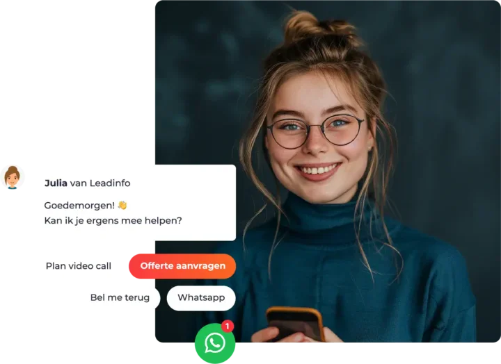 Leadinfo Chatbot Voorbeeld (c) Leadinfo