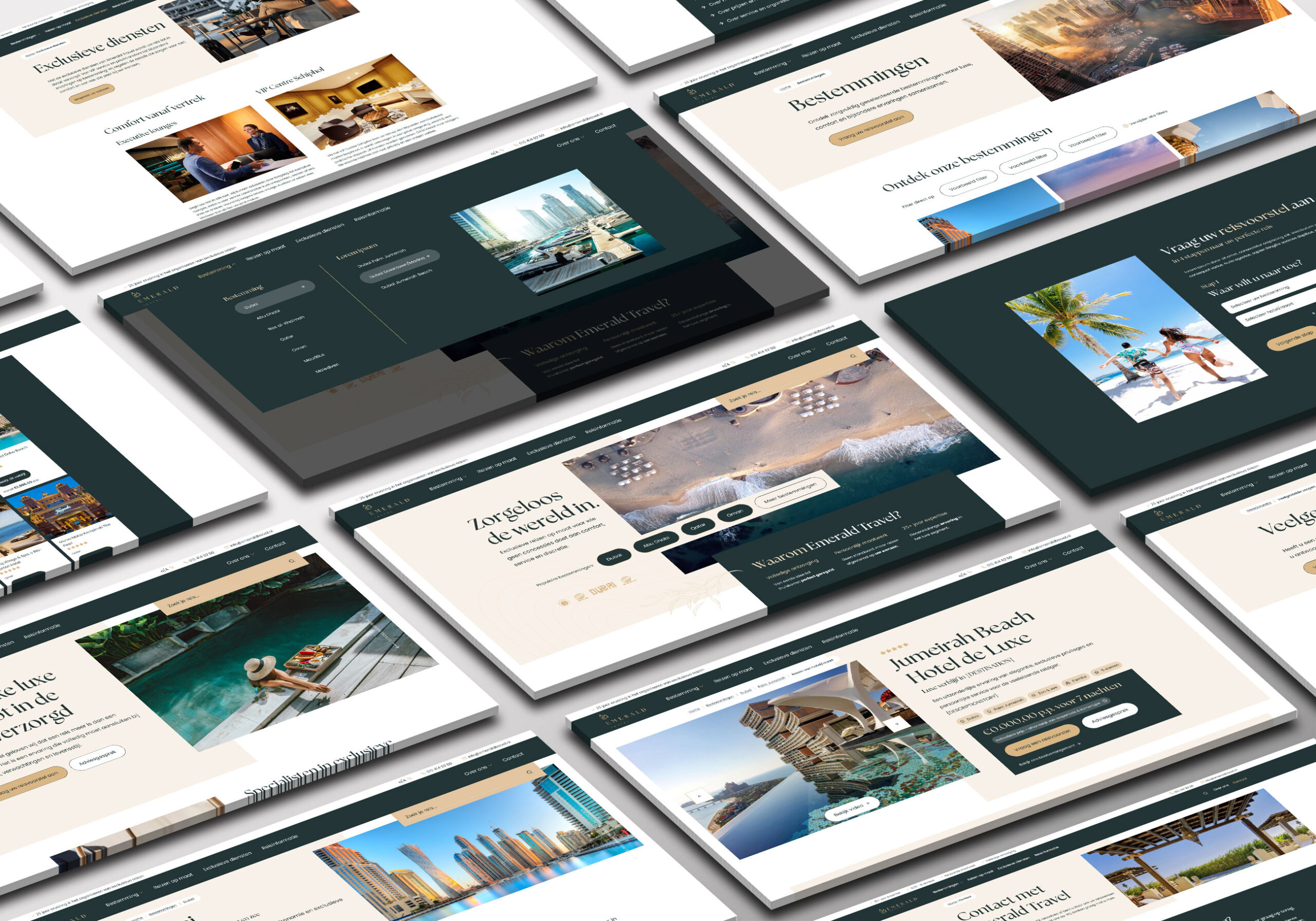 Emerald Travel Desktop Designs