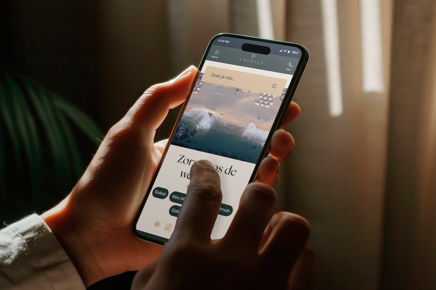 Emerald Travel Phone Browsing