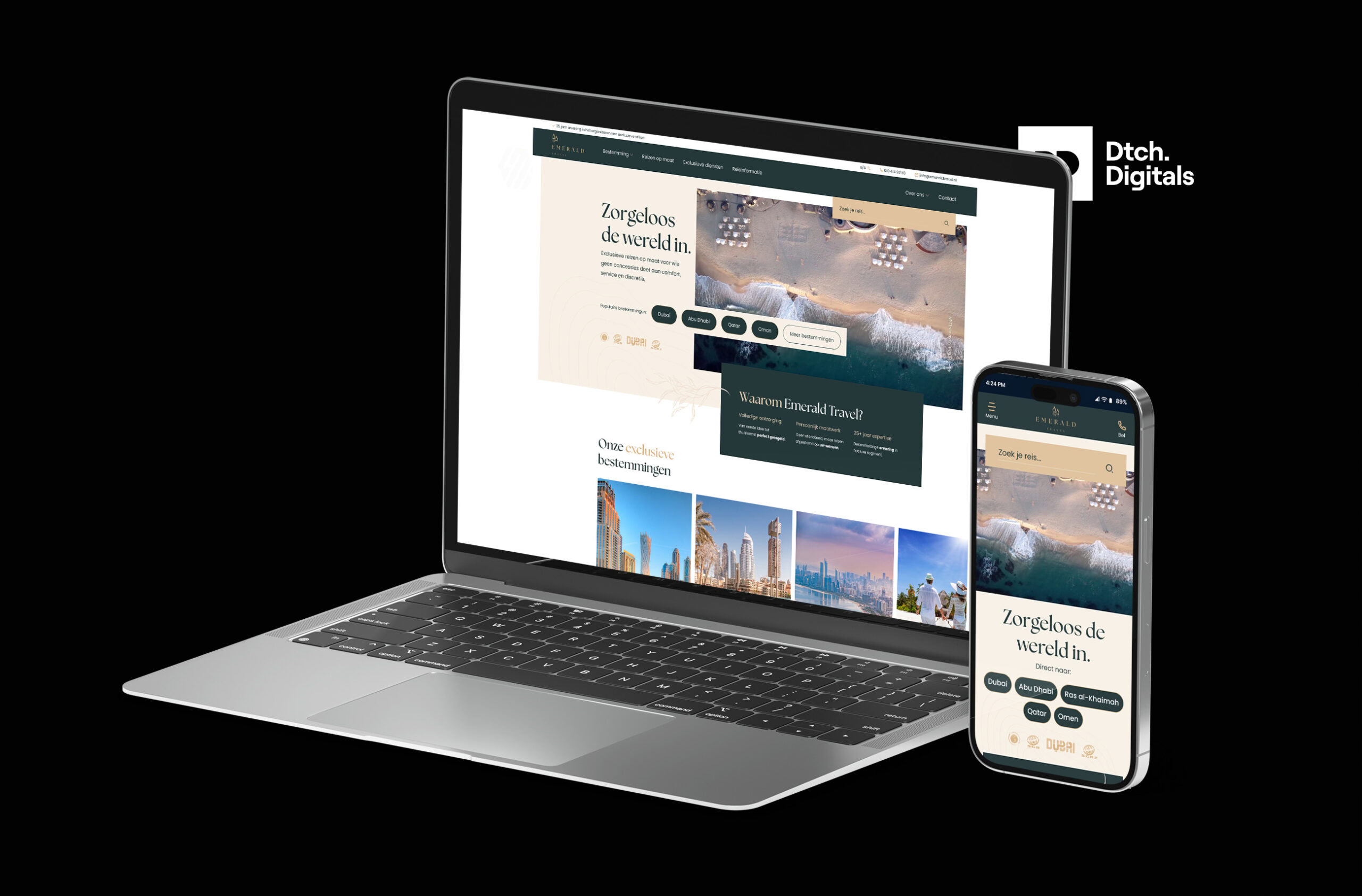 Emerald Travel Responsive Webdesign
