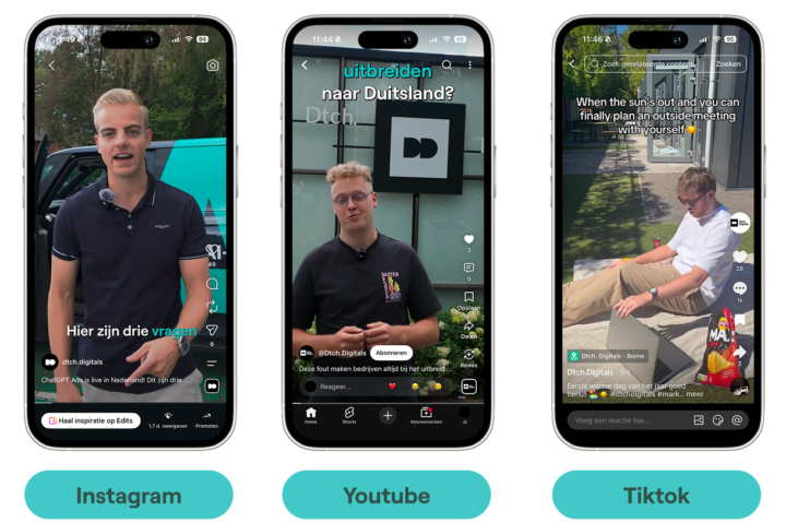Tiktok, Instagram Reels & Youtube Shorts
