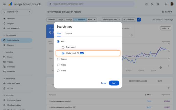 Multimodal Search Gsc